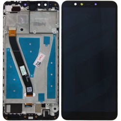 Ecran LCD / Vitre Tactile sur Ch&acirc;ssis Huawei Y9 2018 Noir
