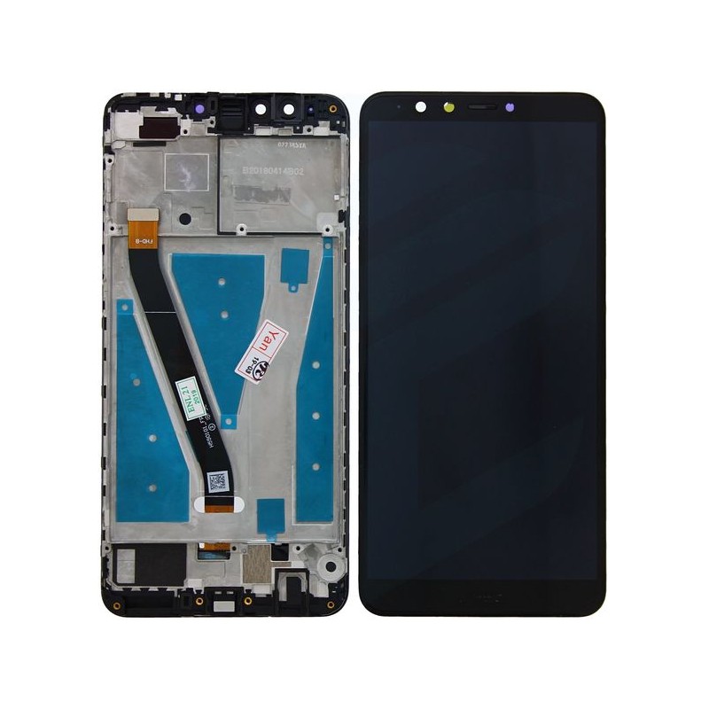 Ecran LCD / Vitre Tactile sur Ch&acirc;ssis Huawei Y9 2018 Noir