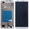 Ecran LCD / Vitre Tactile sur Ch&acirc;ssis Huawei Y9 2018 Blanc