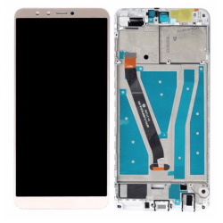 Ecran LCD / Vitre Tactile sur Ch&acirc;ssis Huawei Y9 2018 Or