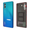 Vitre Arri&egrave;re Compatible Huawei P30 Aurora Bleu