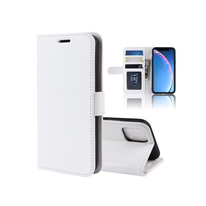 Coque Portefeuille Rabat / Magn&eacute;tique Cuir Blanche iPhone 11 Pro Max