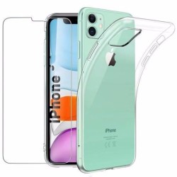 Coque TPU + Film Anti - Choc Verre Tremp&eacute; iPhone 11