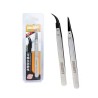 Pince &agrave; Epiler Brucelles Tweezer Inoxydable JAKEMY JM-T10-11