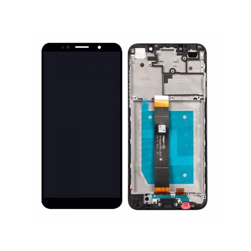 Ecran LCD / Vitre Tactile avec Ch&acirc;ssis Huawei Y5 2018 Noir