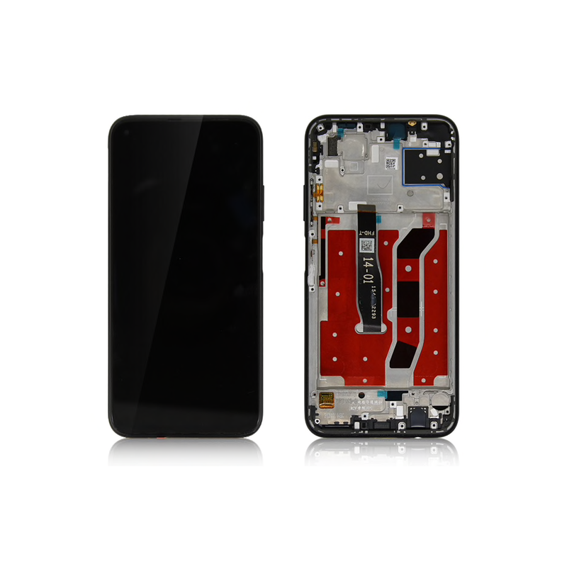 Ecran LCD / Vitre Tactile sur Ch&acirc;ssis Huawei P40 Lite NOIR