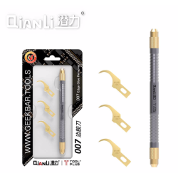 Scalpel Outil Acier Avec Embouts QianLi 007