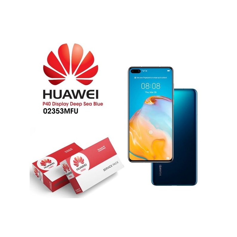 Ecran Complet Original OLED Huawei P40 Bleu