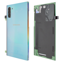 Vitre / Cache Batterie / Arri&egrave;re Samsung Galaxy Note 10 ARGENT