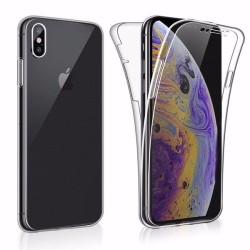 Coque 360&deg; Avant / Arri&egrave;re iPhone XS Max Transparente