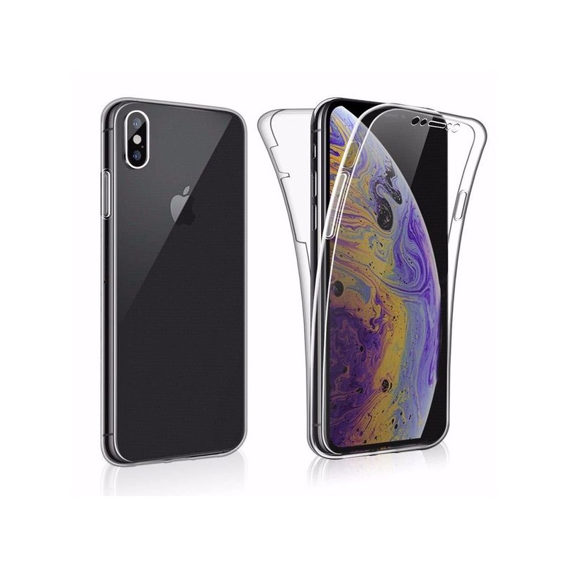 Coque 360&deg; Avant / Arri&egrave;re iPhone XS Max Transparente