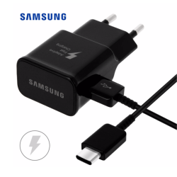 Prise Secteur Originale Samsung + C&acirc;ble Type-C NOIR