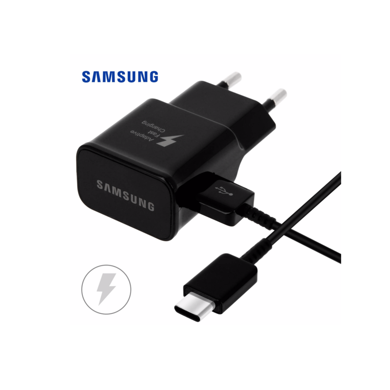 Prise Secteur Originale Samsung + C&acirc;ble Type-C NOIR