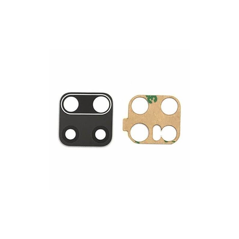 Vitre / Lentille Cam&eacute;ra Avec Adh&eacute;sif Xiaomi Redmi Note 9