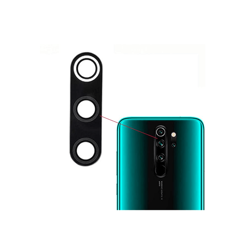 Lentille de protection en verre cam&eacute;ra arri&egrave;re Xiaomi Redmi Note 8 Pro avec adh&eacute;sif