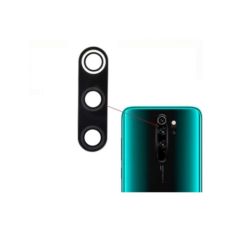 Lentille de protection en verre cam&eacute;ra arri&egrave;re Xiaomi Mi 8 Pro avec adh&eacute;sif