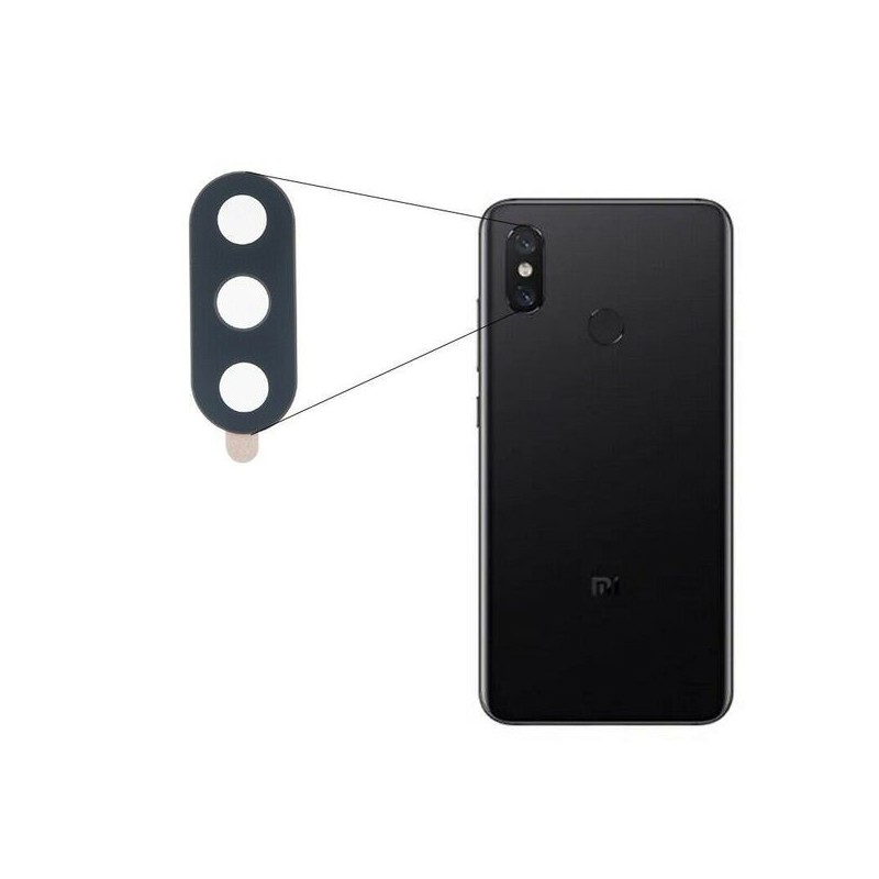 Lentille de protection en verre cam&eacute;ra arri&egrave;re Xiaomi Mi 8 Lite
