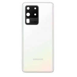 Vitre / Cache Batterie / Arri&egrave;re Samsung Galaxy S20 Ultra BLANC