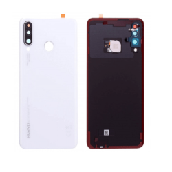 Vitre Arri&egrave;re Compatible Huawei P30 Lite Blanc