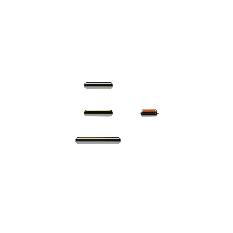 Lot Boutons Power / Volume / Vibreur Muet Argent