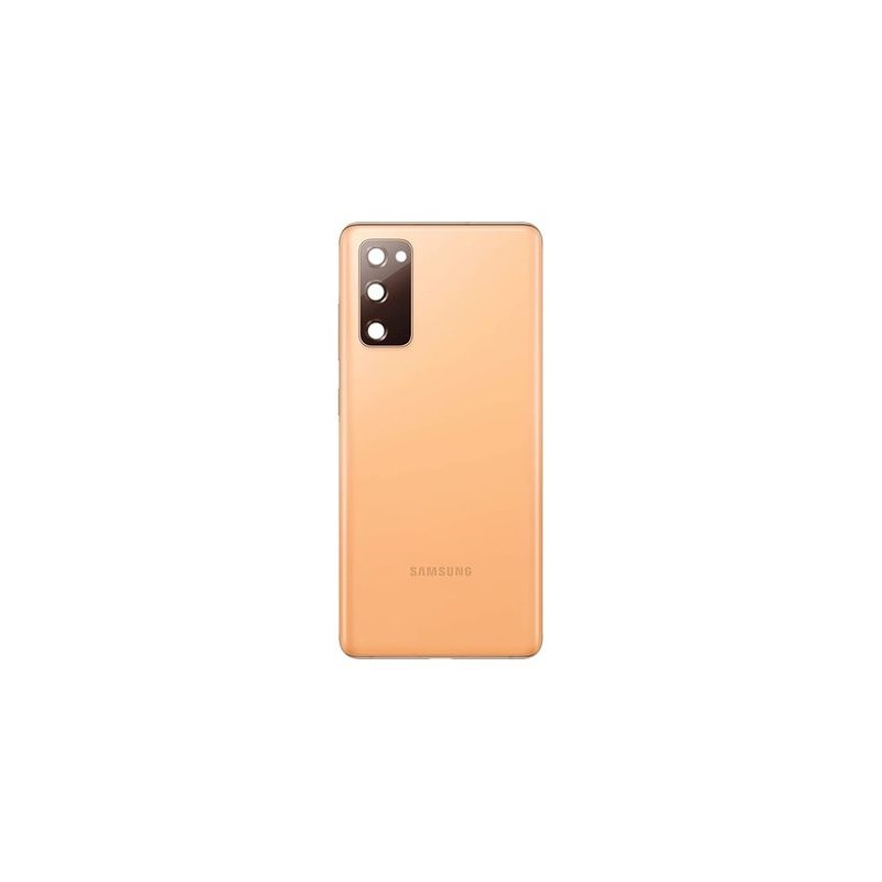 Cache Batterie / Coque Arri&egrave;re Samsung Galaxy S20 FE Orange