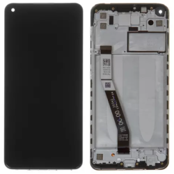 Ecran LCD / Vitre Tactile Sur Ch&acirc;ssis Compatible Xiaomi Redmi Note 9 5G Noir