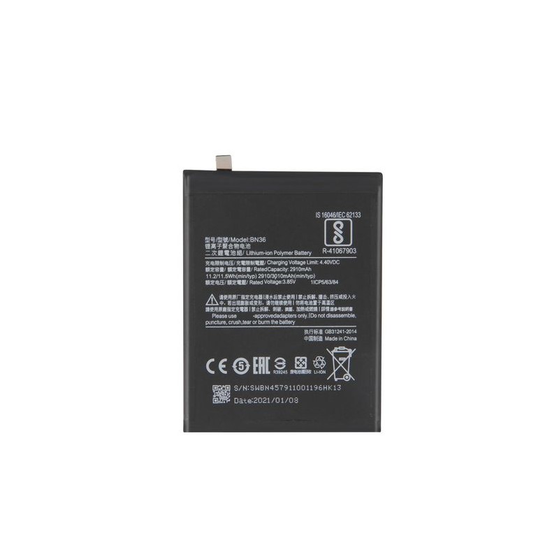 Batterie Neuve Compatible Xiaomi Mi 6X / Mi A2 BN36 3010 mAh