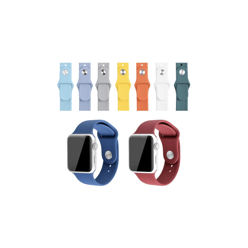 Bracelet Silicone Couleur Apple Watch