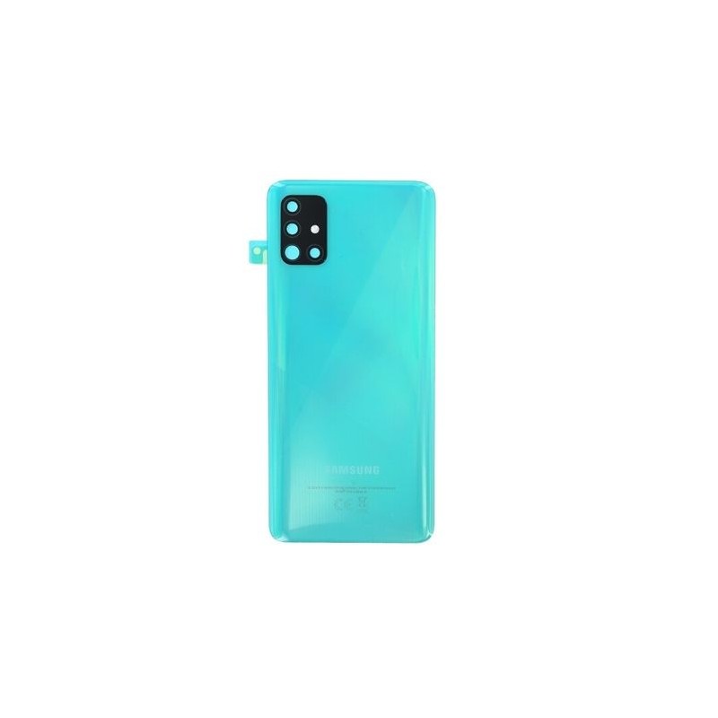 Vitre / Cache Batterie / Arri&egrave;re Samsung Galaxy A51 BLEU