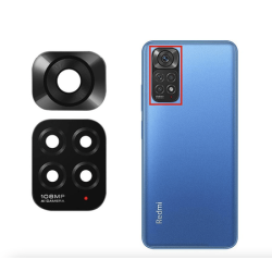 Lentille en verre cam&eacute;ra arri&egrave;re Xiaomi Redmi Note 11 Pro 4G avec adh&eacute;sif