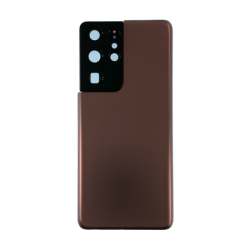 Cache Batterie / Coque Arri&egrave;re Samsung Galaxy S21 Ultra MARRON