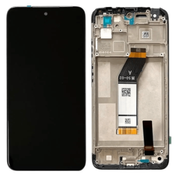 Ecran LCD / Vitre Tactile Sur Ch&acirc;ssis Compatible Xiaomi Redmi 10C Noir