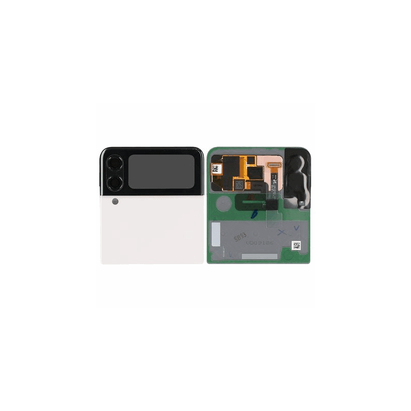 &Eacute;cran Arri&egrave;re / Vitre Original Samsung Galaxy Z Flip 3 5G CREME