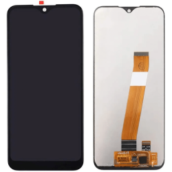 &Eacute;cran Tactile / LCD Compatible Samsung Galaxy A01 Gros Conecteur NOIR