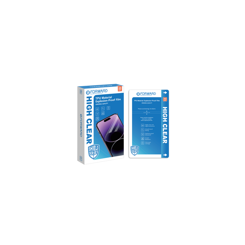 Pack de 50 films de protection ""High Clear"" Forward Zero - XS - 7 Pouces - High Clear