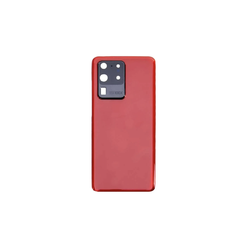 Vitre / Cache Batterie / Arri&egrave;re Samsung Galaxy S20 Ultra ROUGE