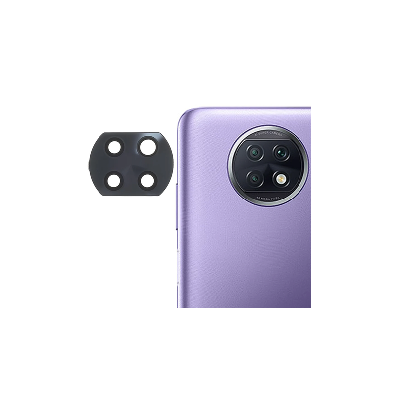 Lentille de protection en verre cam&eacute;ra arri&egrave;re Xiaomi Redmi Note 9T