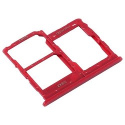 Tiroir Sim Compatible Samsung A31 Rouge
