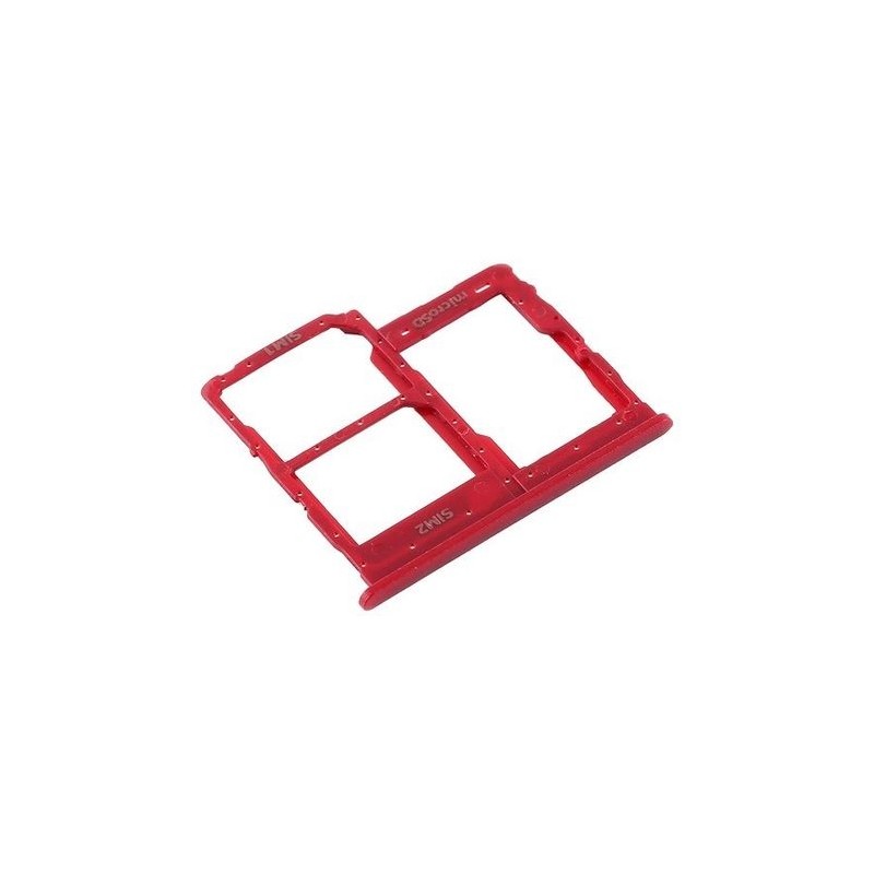 Tiroir Sim Compatible Samsung A31 Rouge