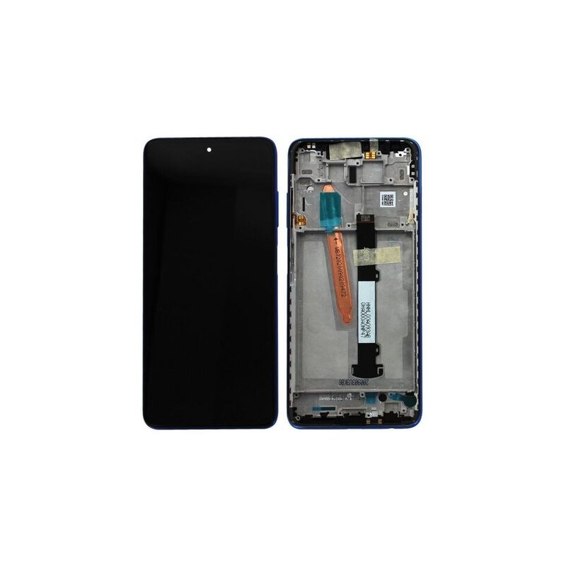 &Eacute;cran Complet LCD avec Ch&acirc;ssis Bleu pour Xiaomi Poco X3 / X3 Pro / X3 NFC