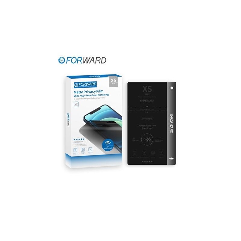 Pack de 20 films de protection ""Privacy Matte"" Forward Zero - XS - 7 Pouces
