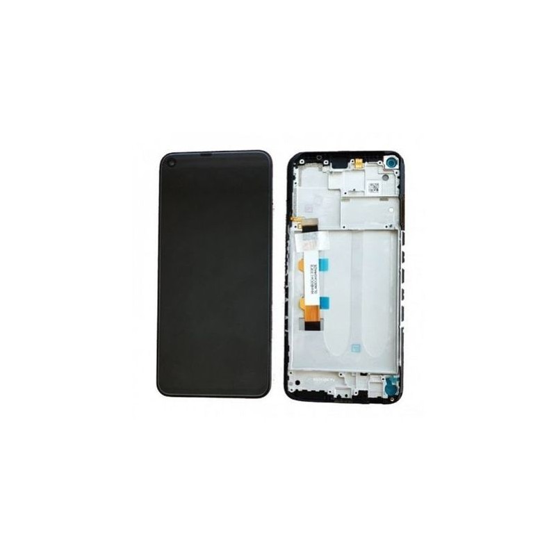 Ecran LCD / Vitre Tactile Sur Ch&acirc;ssis Compatible Xiaomi Redmi Note 9T Bleu