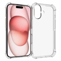 Coque TPU iPhone 16 Plus ""Coins Renforc&eacute;s"" TRANSPARENT