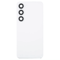 Cache Batterie / Coque Arri&egrave;re Samsung Galaxy S23 BLANC / CREME