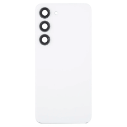Cache Batterie / Coque Arri&egrave;re Samsung Galaxy S23 Plus BLANC / CREME
