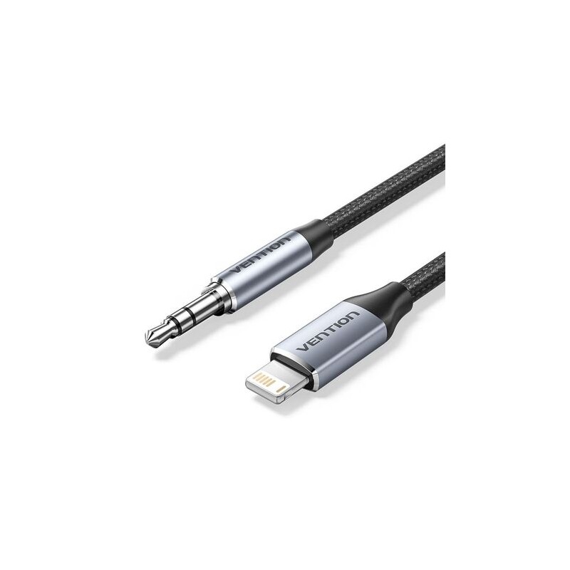 C&acirc;ble Tress&eacute; Vention Lightning vers Jack 3,5mm (1.5m)