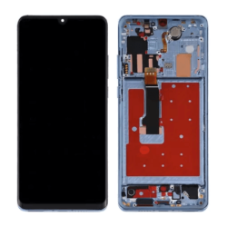 Ecran Original Reconditionn&eacute; Avec Ch&acirc;ssis Pour Huawei P30 Pro Bleu Aurora