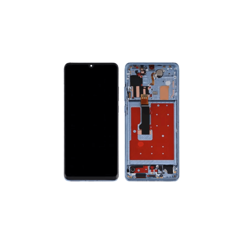 Ecran Original Reconditionn&eacute; Avec Ch&acirc;ssis Pour Huawei P30 Pro Bleu Aurora